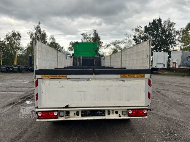 Åben sættevogn SCHMIDT SP/38 2xLenkachse*Stahltransport*Heck ausziehbar