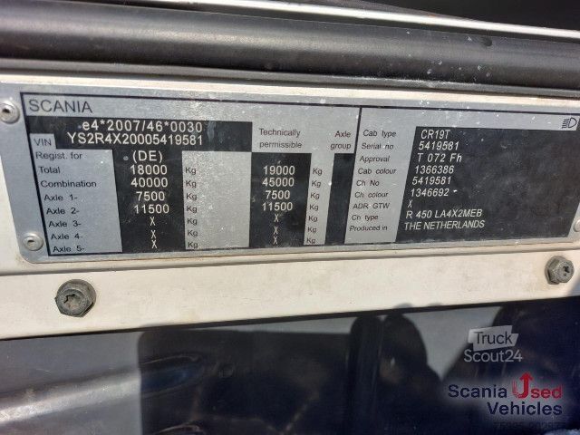 Yüksek hacimli çekici Scania R 450 LA4x2MEB Topline Low Deck