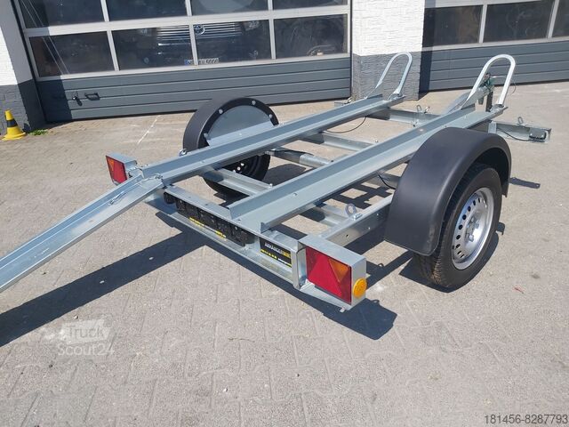 Autotransporter Anhänger Neptun Trailers 2er Motorrad Anhänger 750kg ankippbar leicht platzsparend lagernd Neuverkauf Aktion