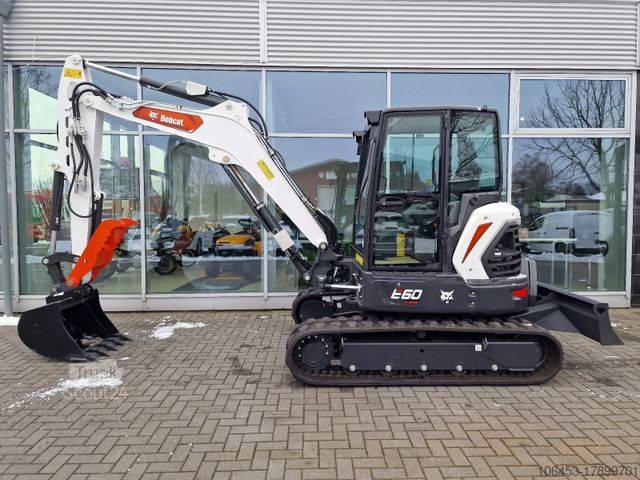Escavadora de rastos BOBCAT E 60 Minibagger/enhalter/Neumasch.