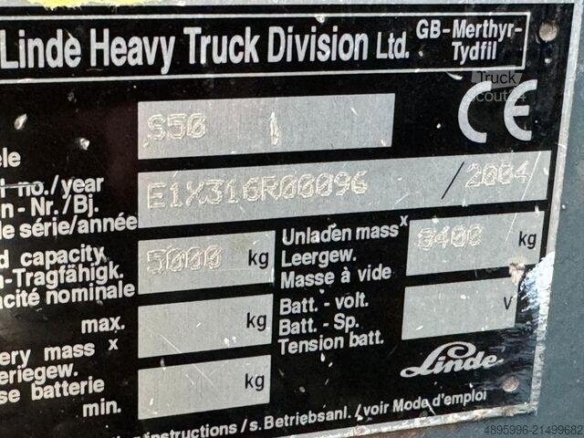 Bočný vysokozdvižný vozík Linde S50 / Perfect condition