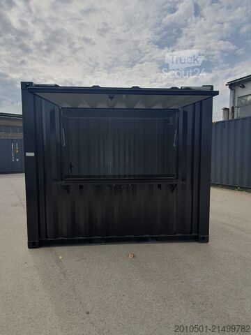 Speciale container 10FT Barcontainer Imbisscontainer Eventcontainer KONTENER RAL9005