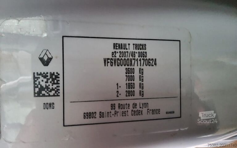 Kipper Renault Master 165.35 DUBBELE CABINE - EURO 6 - V-75-NN...