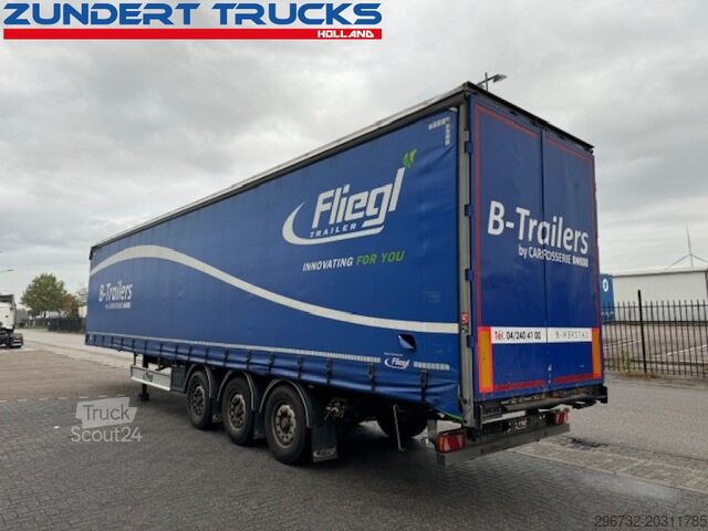 Drsne ponjave Fliegl 3 AS SCHUIFZEILEN TRAILER, LIFT AXLE