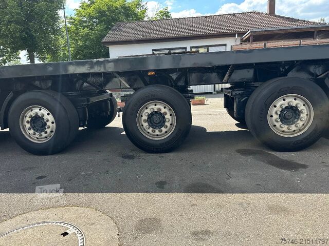 Atrelado da plataforma Schmidt SP/42 *3-Achs Plateau Auflieger *3 Lenkachsen*