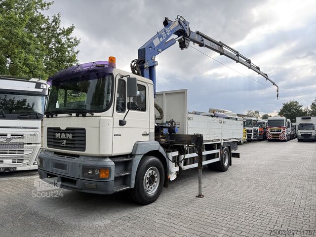 Grue montée sur camion MAN F2000 19.314 Kran HMF 2000 bis 23 Meter