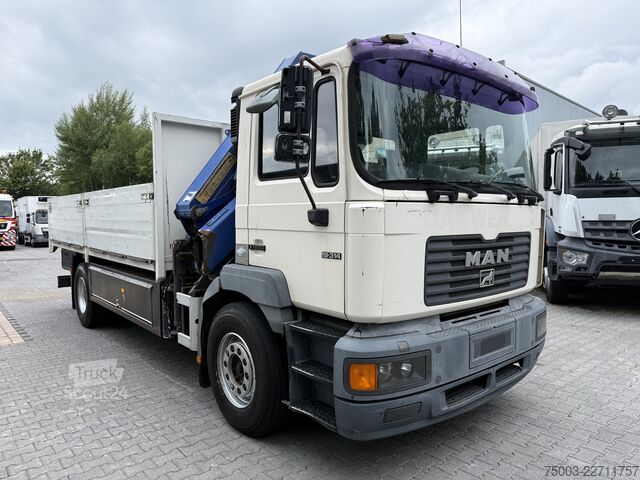 Grue montée sur camion MAN F2000 19.314 Kran HMF 2000 bis 23 Meter