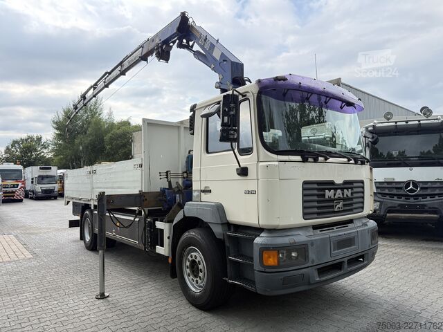 Camion plateau MAN F2000 19.314 Kran HMF 2000 bis 23 Meter