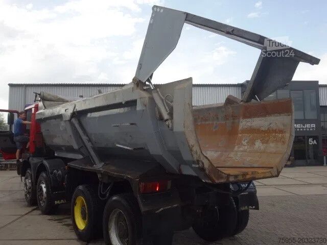 Tipper MAN FE 410 8x4 kipper,manual feulpomp,steel kipper