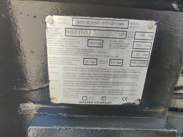 вилочный погрузчик Hyster Forklift free lift / triple / side shift H60XM