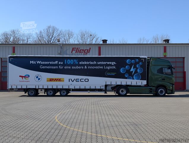  Fliegl 3-Achs Jumbo Gardinen Sattelauflieger