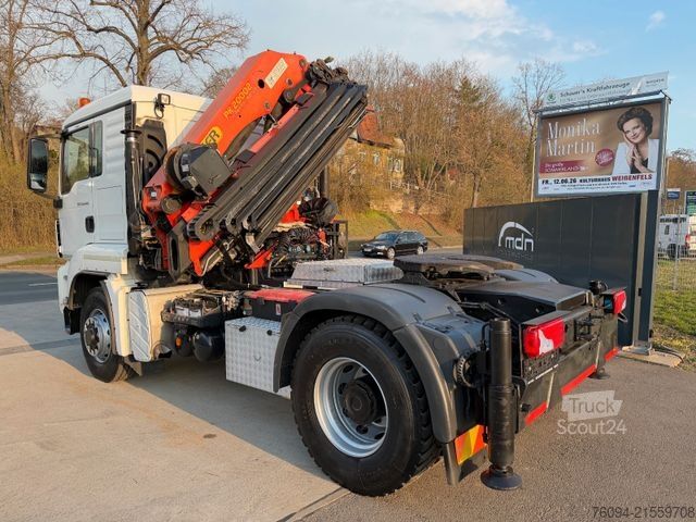 Jeřáb na nákladním automobilu MAN TGS 18.440 4x4 Kran 21m Seilwinde Greifer Funk