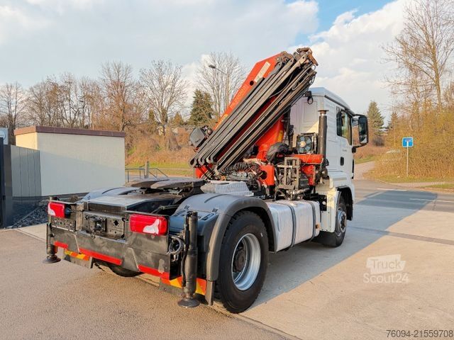 Jeřáb na nákladním automobilu MAN TGS 18.440 4x4 Kran 21m Seilwinde Greifer Funk