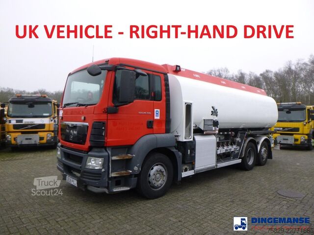 Tankwagen MAN TGS 26.320 6X2 RHD fuel tank 20 m3 / 4 comp
