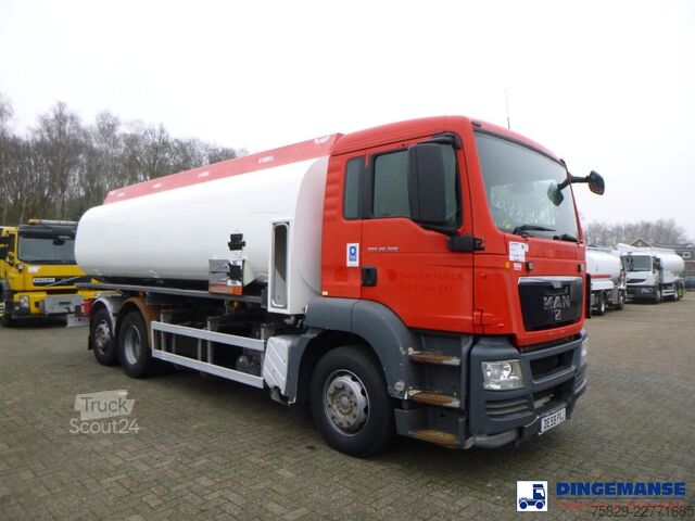Tankwagen MAN TGS 26.320 6X2 RHD fuel tank 20 m3 / 4 comp