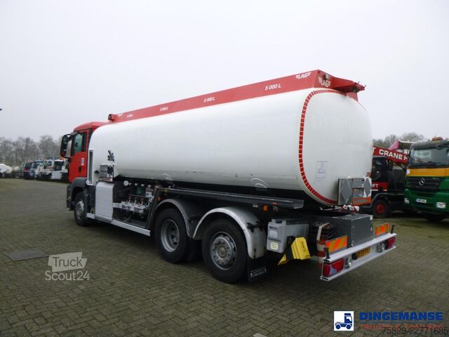 Tankwagen MAN TGS 26.320 6X2 RHD fuel tank 20 m3 / 4 comp