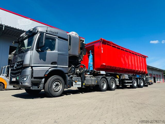 Maināmās virsbūves puspiekabe  Wiese 2Achs Abrollkipper Zwangslenkung+Container