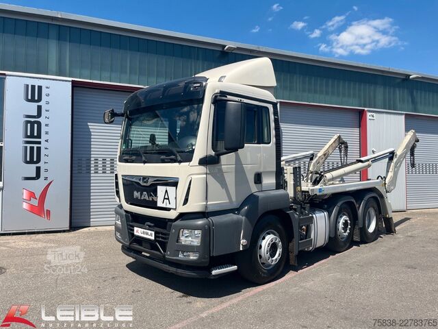 Pašizgāzējs kravas automobilis MAN TGS 26.460 6x2/4BL*Meiller AK16 Teleskop*277TKM*