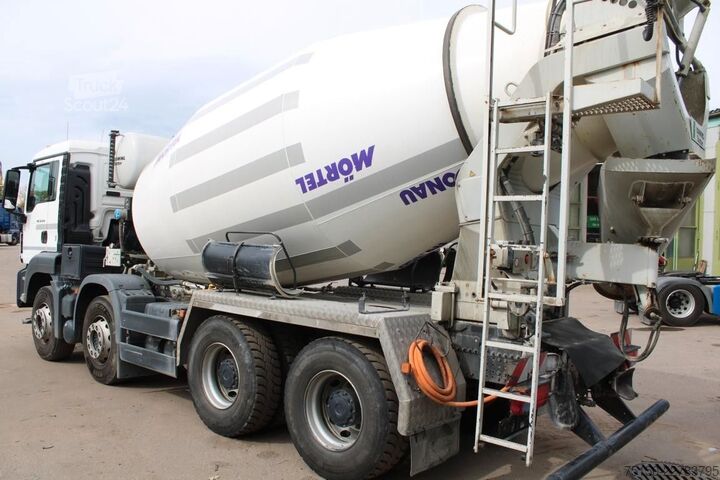 Camion malaxeur à béton MAN TGS 32.430 8x4 BB STETTER 9 m³ AP ACHSE Nr: 693