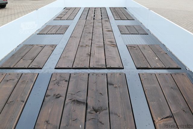 Žemagrindė platforma priekaba  alga TAT-B 180, 7.300mm lang, Rampen, Tandem