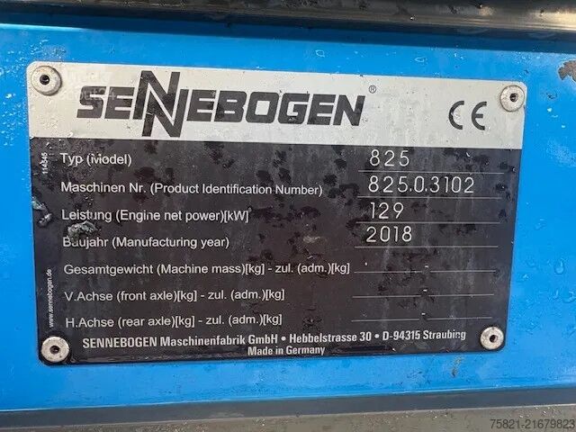 Maskin för materialhantering Sennebogen 825E