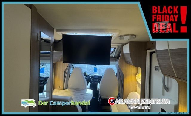 Teilintegriertes Wohnmobil CARADO T 132 6 m # QUERBETT# SAT-TV