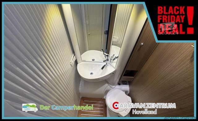 Teilintegriertes Wohnmobil CARADO T 132 6 m # QUERBETT# SAT-TV