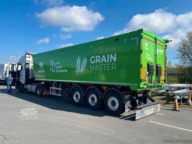 Kipper Auflieger WIELTON Alu-Kastenmulde 51m³  BULK Master GREEN Edition