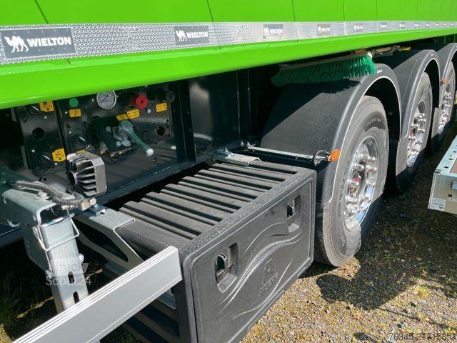 Kipper Auflieger WIELTON Alu-Kastenmulde 51m³ BULK Master GREEN Edition