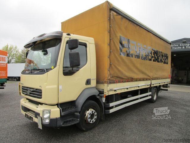 Tenteli düz yataklı kamyon VOLVO FL 12.290 L 4x2 *Schaltung+LBW+AHK+7,20m*Mod.14