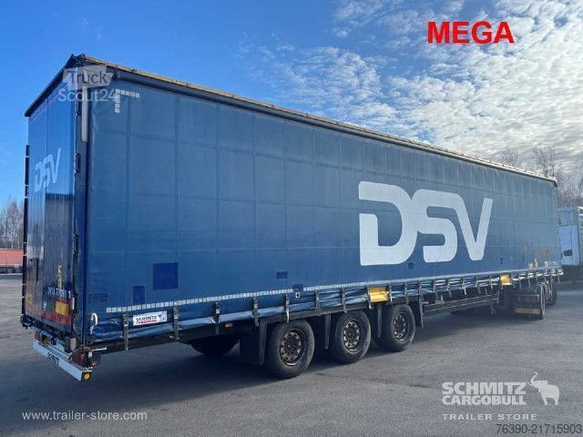 Åpen semitrailer med presenning Schmitz Cargobull Semitrailer Curtainsider Mega