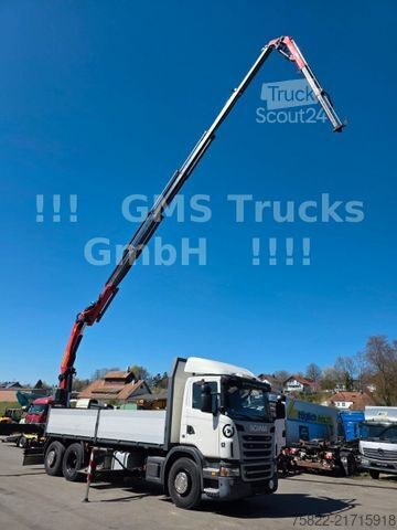 Krautuvas sumontuotas ant sunkvežimio SCANIA G 400 / 27m Kran Palfinger PK 27002 + Flyjib