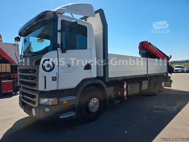 Krautuvas sumontuotas ant sunkvežimio SCANIA G 400 / 27m Kran Palfinger PK 27002 + Flyjib
