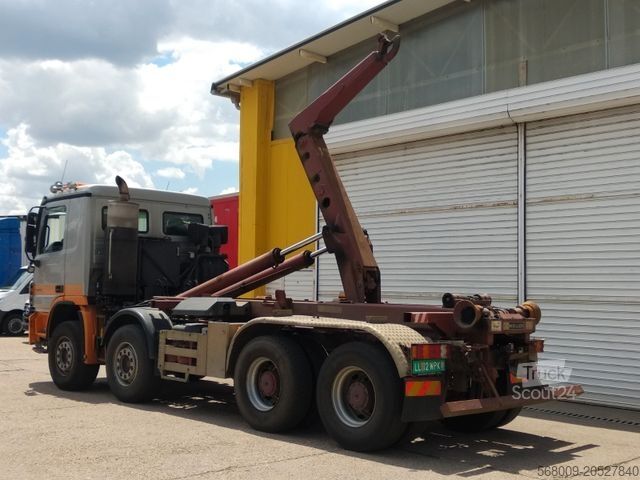 Контейнеровоз з гачком (рол-офф) MERCEDES-BENZ ACTROS 3246, 8x4, Abrollkipper