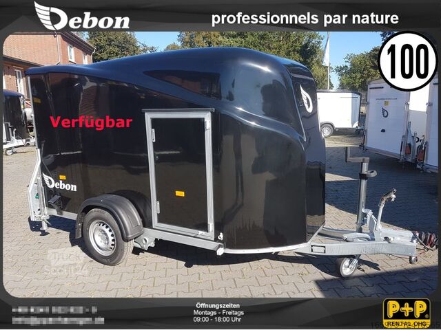 Cheval Liberté Debon Cargo 1300 | 300x150x165cm - 1,3t | Kofferanhänger - Seitentür - Schwarz