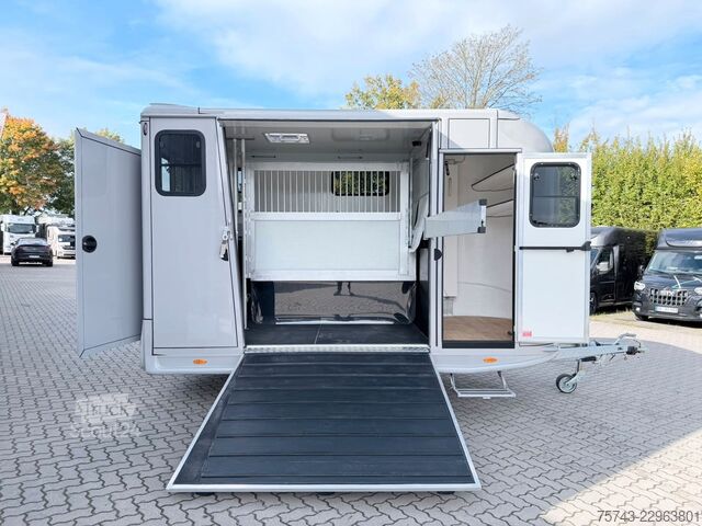 Hästtransportsläp  2 Pferdeanh.ANKA Hengstemodell,Sattelk. mit Bett