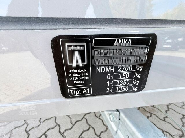 Hästtransportsläp  2 Pferdeanh.ANKA Hengstemodell,Sattelk. mit Bett