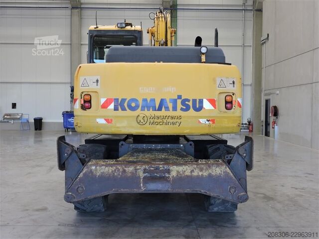Pyöräalustainen kaivinkone KOMATSU PW140