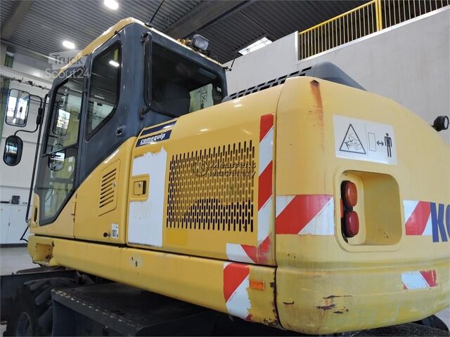 Pyöräalustainen kaivinkone KOMATSU PW140
