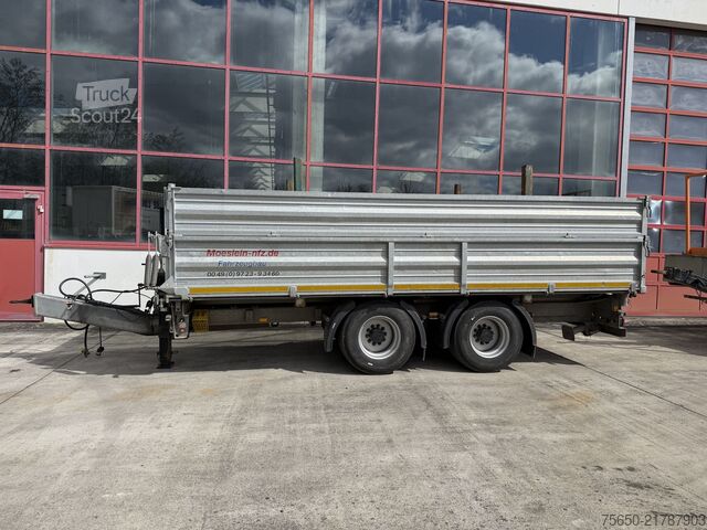Ρυμουλκούμενο κορμών Möslein DTD18  19 t Tandemkipper- Tieflader + Steckrungen, Breite Reifen