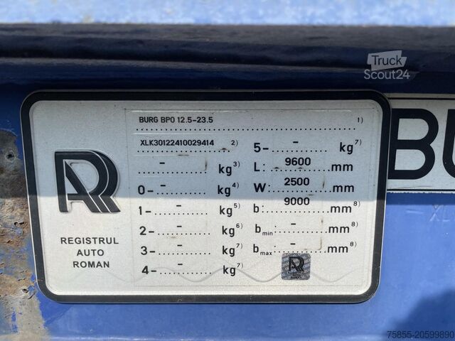 Transportul de containere Burg BPO 12.5 20-30 FT Tank / SAF Axles / Disc Brak...