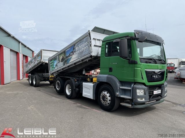 Camion-benne tricar MAN TGS 26.440 6x4H-2*Hydrodrive*Kempf*Pritarder*