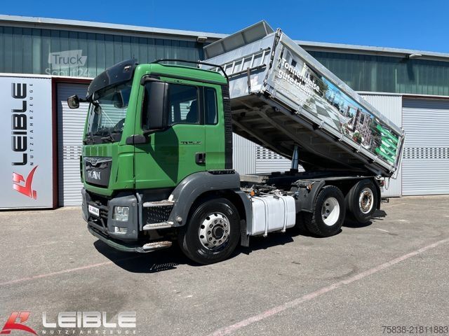 Camion-benne tricar MAN TGS 26.440 6x4H-2*Hydrodrive*Kempf*Pritarder*