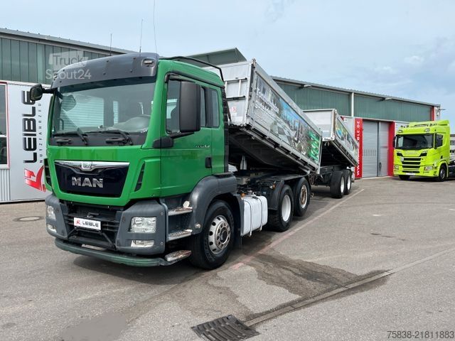 Camion-benne tricar MAN TGS 26.440 6x4H-2*Hydrodrive*Kempf*Pritarder*