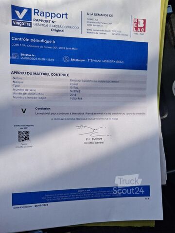 φορτηγό ανυψωτικής πλατφόρμας IVECO EUROCARGO ML 120EL19 - E6 - NACELLE 15 M