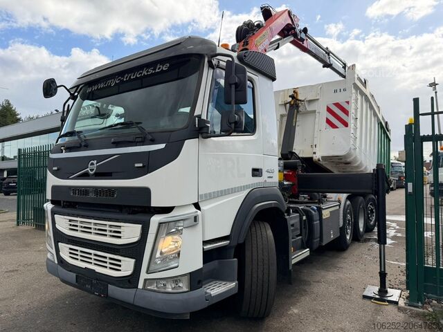 Hakenarmsystem Volvo FM 420 8x2 HOOKLIFT + CRANE PALFINGER PK19.001 ...