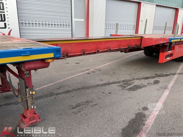 Dieplader oplegger MEUSBURGER MPS-3*Plateau*ausziehbar 4m*§70*3. Achse gelenkt