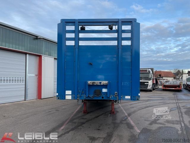 Dieplader oplegger MEUSBURGER MPS-3*Plateau*ausziehbar 4m*§70*3. Achse gelenkt