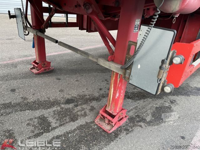 Dieplader oplegger MEUSBURGER MPS-3*Plateau*ausziehbar 4m*§70*3. Achse gelenkt