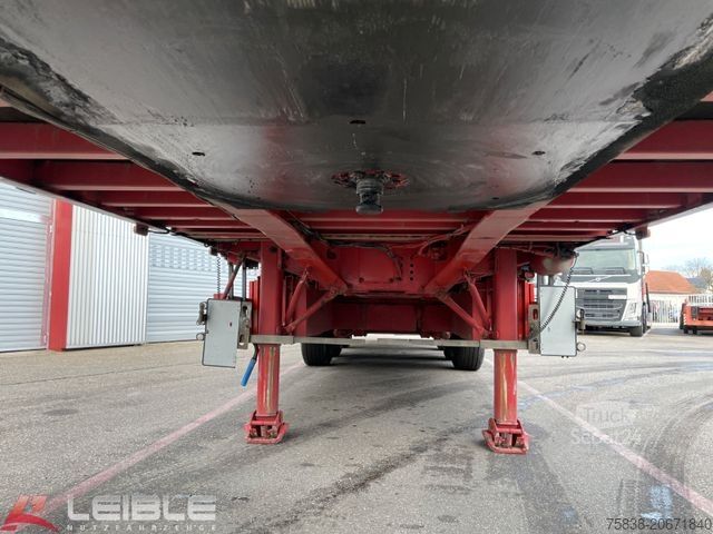 Dieplader oplegger MEUSBURGER MPS-3*Plateau*ausziehbar 4m*§70*3. Achse gelenkt